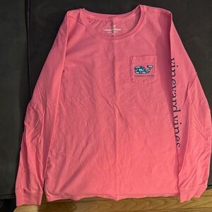 Vineyard Vines Pink Crew Neck Tee